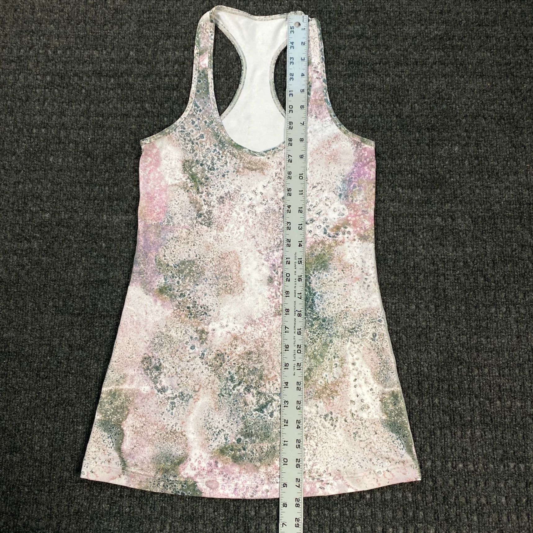 Lululemon Lululemon Womens Tank Top Pink White Stone Crop Racerback 6 Sleeveless Breathable Lightweight Activewear Shirt Womens 6 Size M / US 6-8 / IT 42-44 - 3 Thumbnail