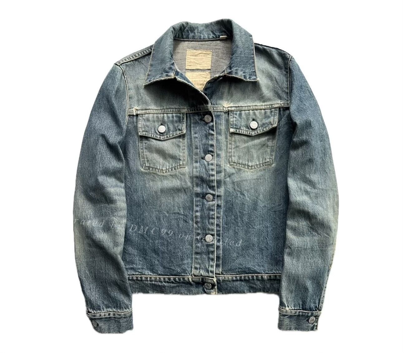 Helmut Lang 1999 Helmut Lang Faded Denim Jacket Size S / US 4 / IT 40 - 1 Thumbnail