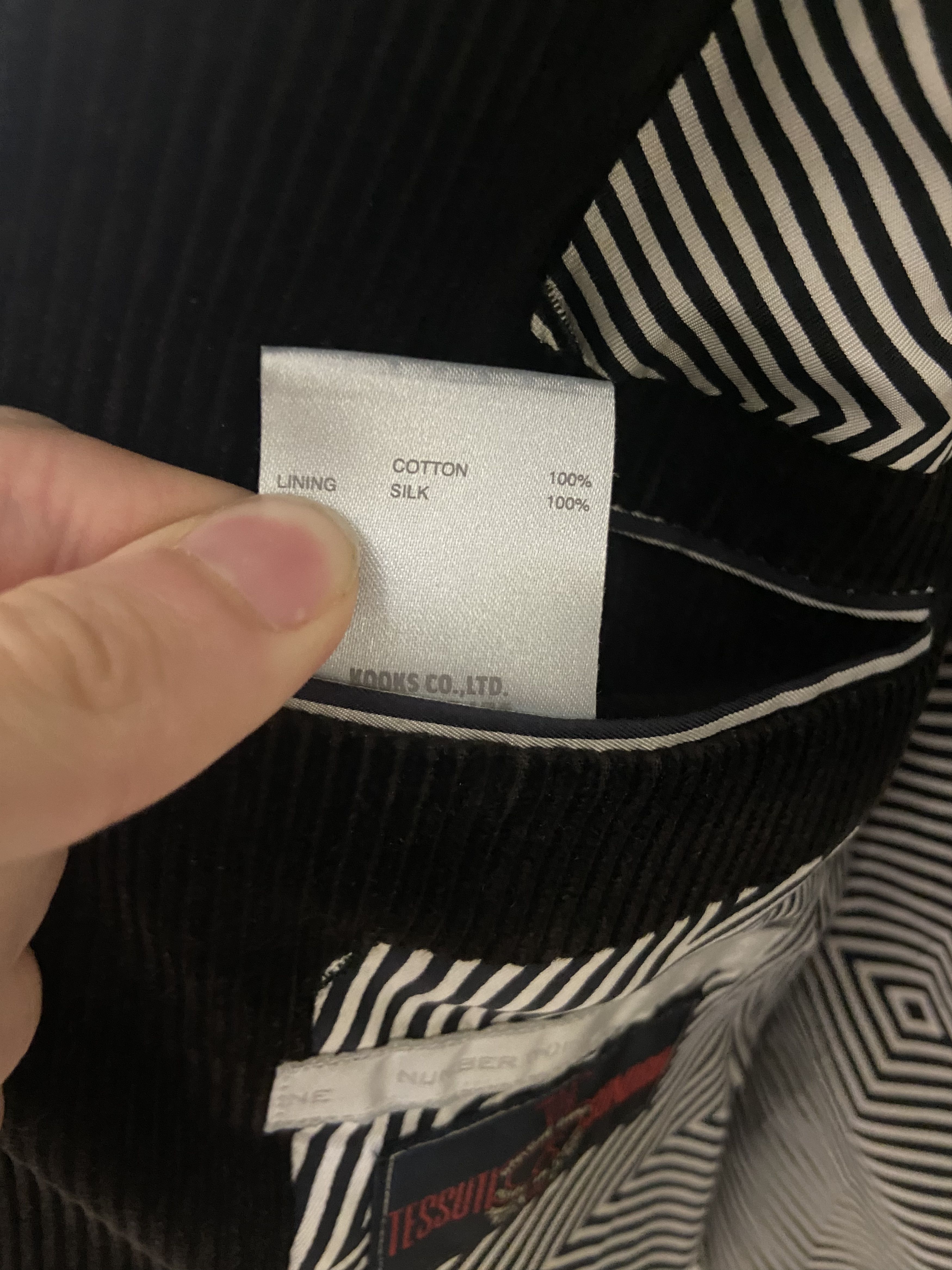 Number (N)ine Number (N)ine AW01 Cropped Corduroy Blazer Size 34S - 5 Thumbnail
