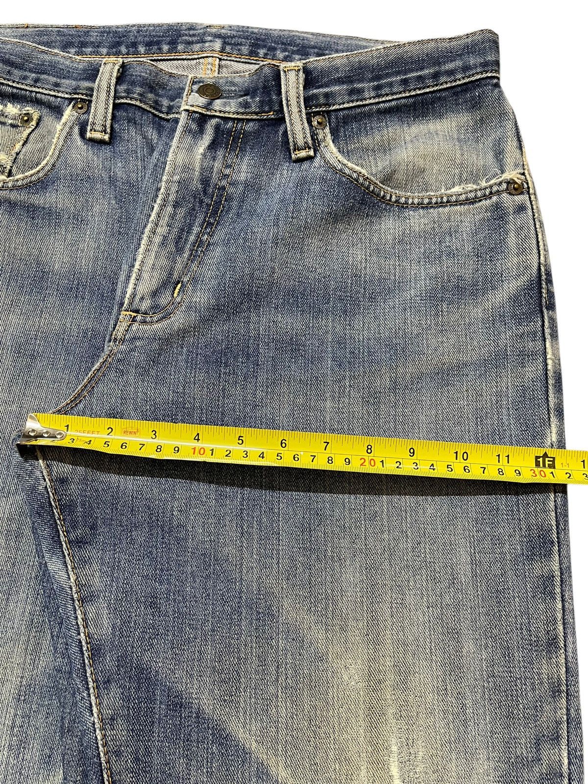 Edwin Vintage Japan Edwin 404 Faded Wash Distress Baggy Jeans Size US 33 - 16 Thumbnail
