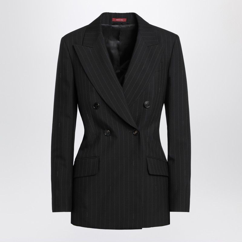 Gucci Gucci Double-Breasted Wool Pinstripe Jacket Size S / US 4 / IT 40 - 1 Thumbnail