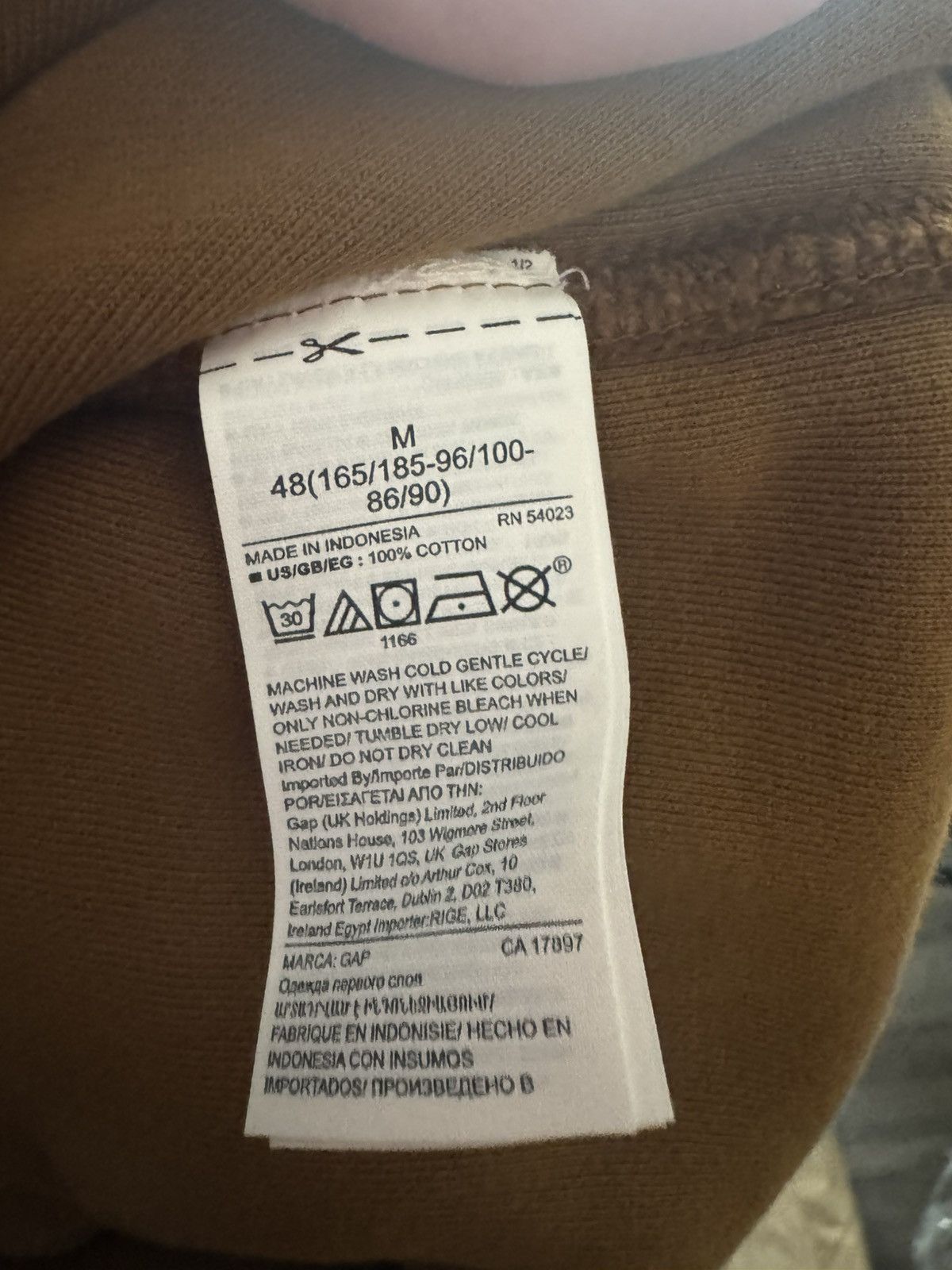 Balenciaga × Gap × Yeezy Yeezy Gap Hoodie Light Brown Size US M / EU 48-50 / 2 - 3 Thumbnail