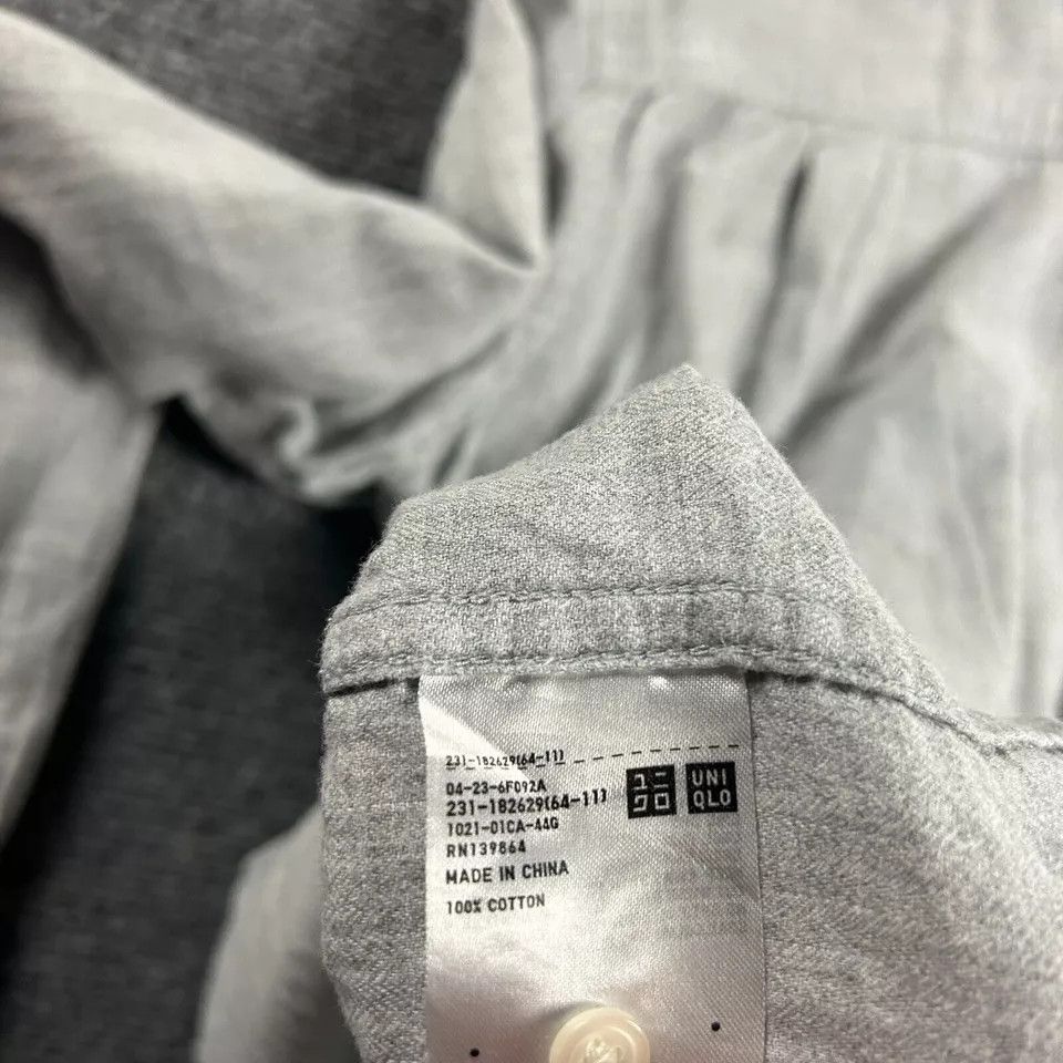 Uniqlo Uniqlo Flannel Shirt Mens Small Gray Pocket Cotton Adults Size US S / EU 44-46 / 1 - 8 Thumbnail