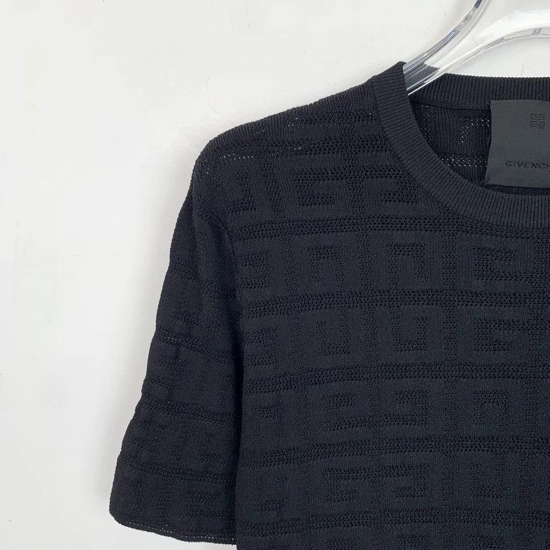 Givenchy Givenchy Black Logo Letter Printed Round-Neck Short-Sleeve Size US L / EU 52-54 / 3 - 3 Thumbnail
