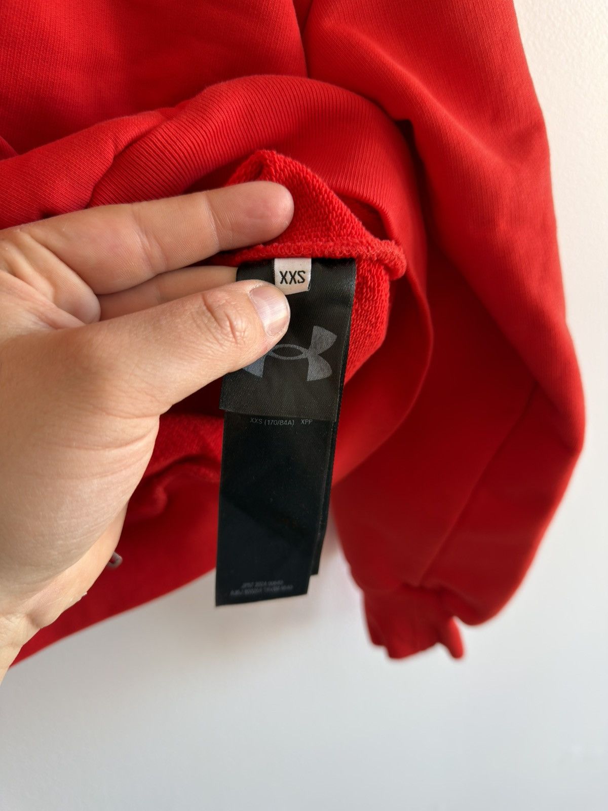 Balenciaga × Under Armour *RARE* BALENCIAGA DEMNA UNDER ARMOUR REGULAR FIT HOODIE RED Size US XXS / EU 40 - 11 Thumbnail