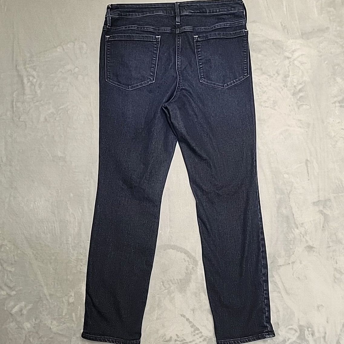 Athleta Athleta Jeans Womens 14 Blue Sculptek Dark Wash Denim Straight Stretch Classic Size 36" / US 14 / IT 50 - 6 Thumbnail