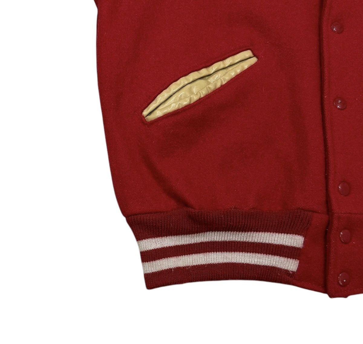 Delong Vintage 90s Delong Marching Band Wool Leather Varsity Jacket Size US M / EU 48-50 / 2 - 4 Thumbnail