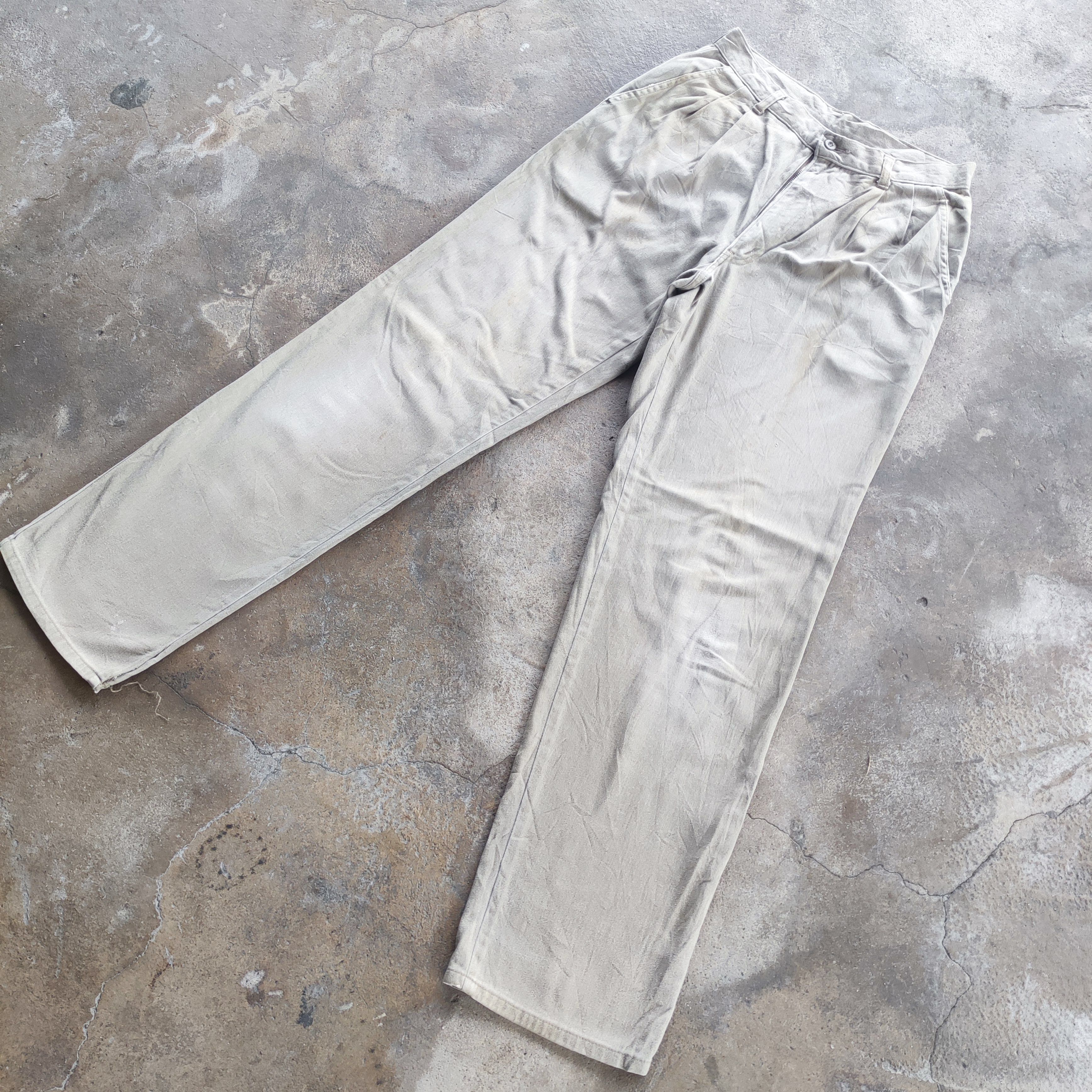 Japanese Brand Vintage Japanese Brand Straight Cut Ripped Pants Size US 28 / EU 44 - 2 Thumbnail