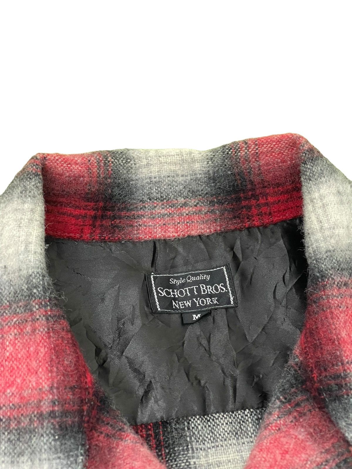 Schott Shadow Plaid Schott Bros Wool Flannel Shirt 5🟩8 Size US M / EU 48-50 / 2 - 8 Thumbnail