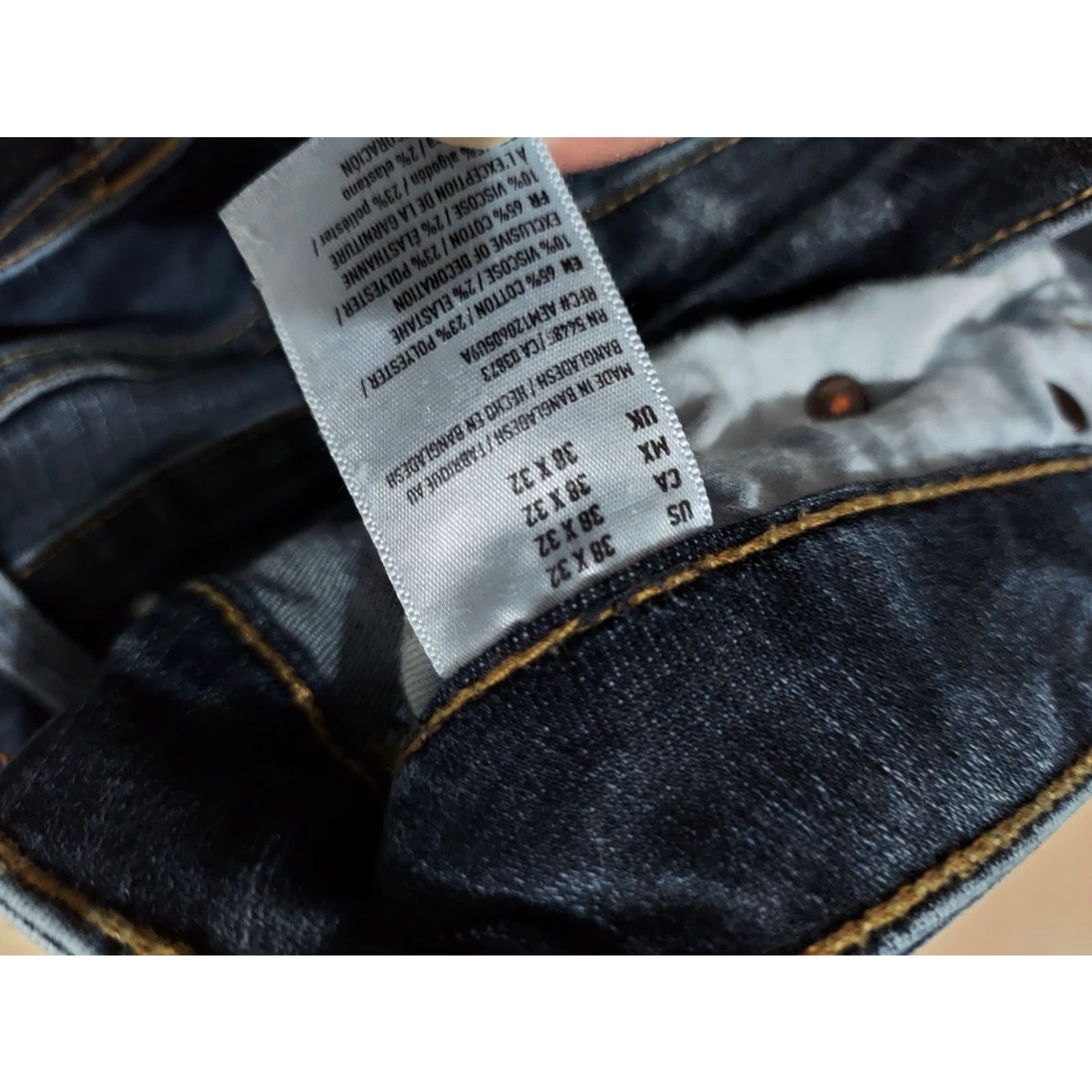 American Eagle Outfitters Mens American Eagle Outfitters Jeans 38x32 Regular Denim Stretch Straight Blue Pants Size US 38 / EU 54 - 6 Thumbnail