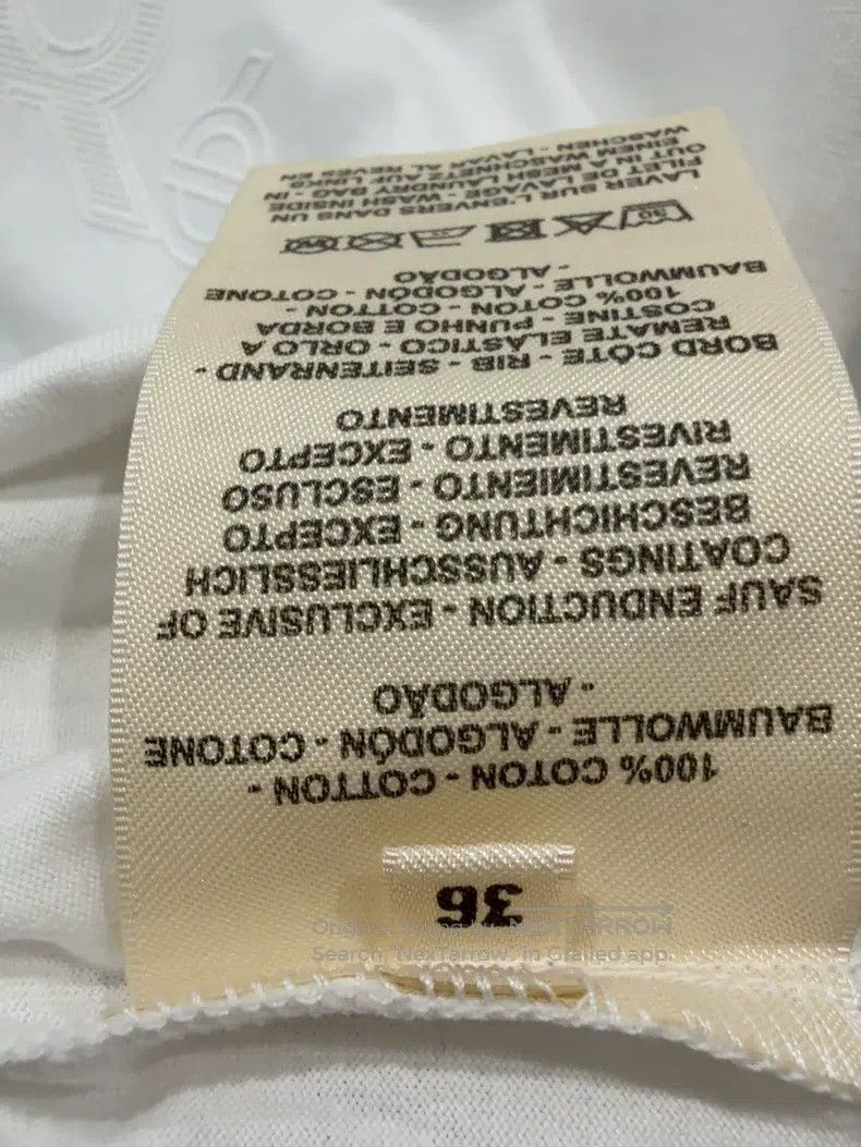 Hermes Hermes White letter print short-sleeve T-shirt Size XS / US 0-2 / IT 36-38 - 5 Thumbnail