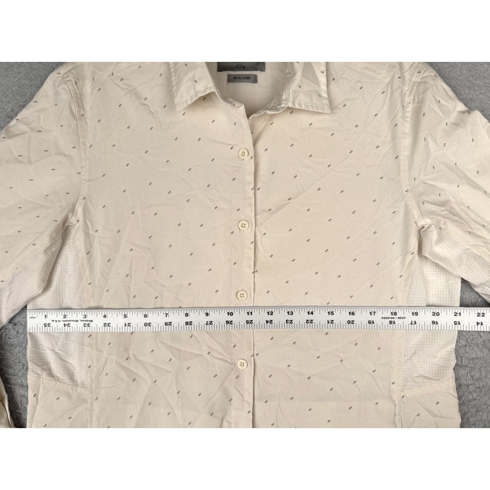 Vintage Wind River Shirt Women Large White No Fly Zone Long Sleeve Button Up Outdoor Size L / US 10 / IT 46 - 7 Thumbnail