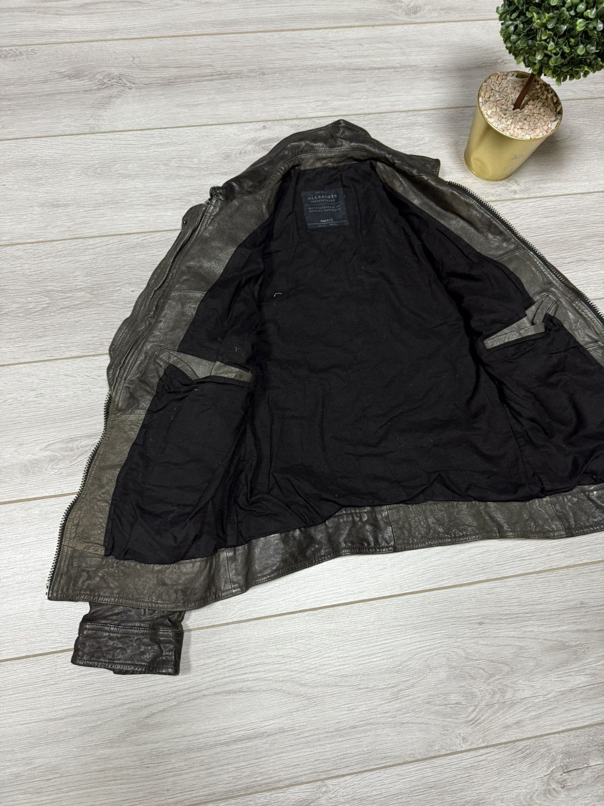 Allsaints Allsaints leather spitalfields vintage jacket biker Size US S / EU 44-46 / 1 - 6 Thumbnail