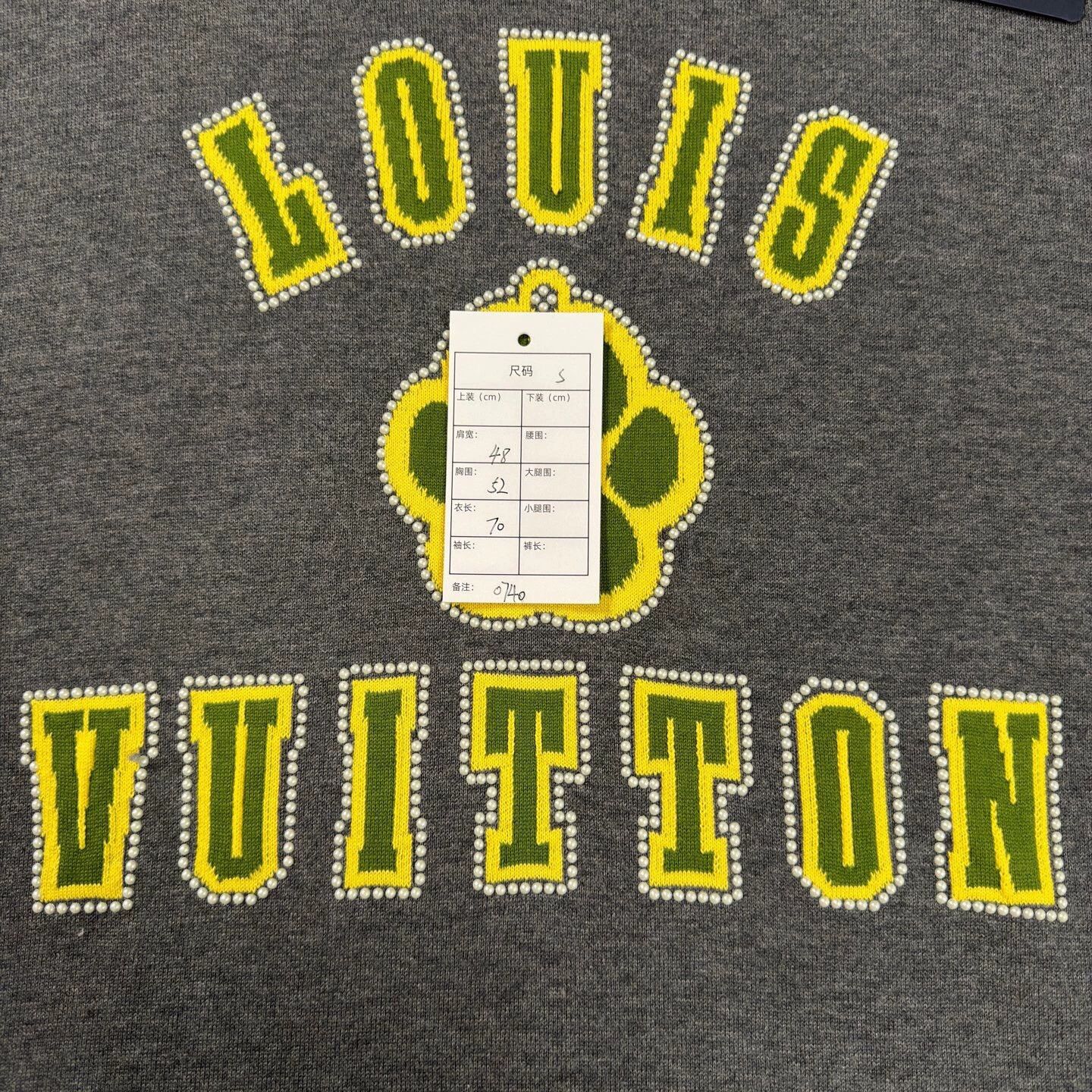 Louis Vuitton LV 25 DogClaw Beaded Gray SS S Size US S / EU 44-46 / 1 - 5 Thumbnail