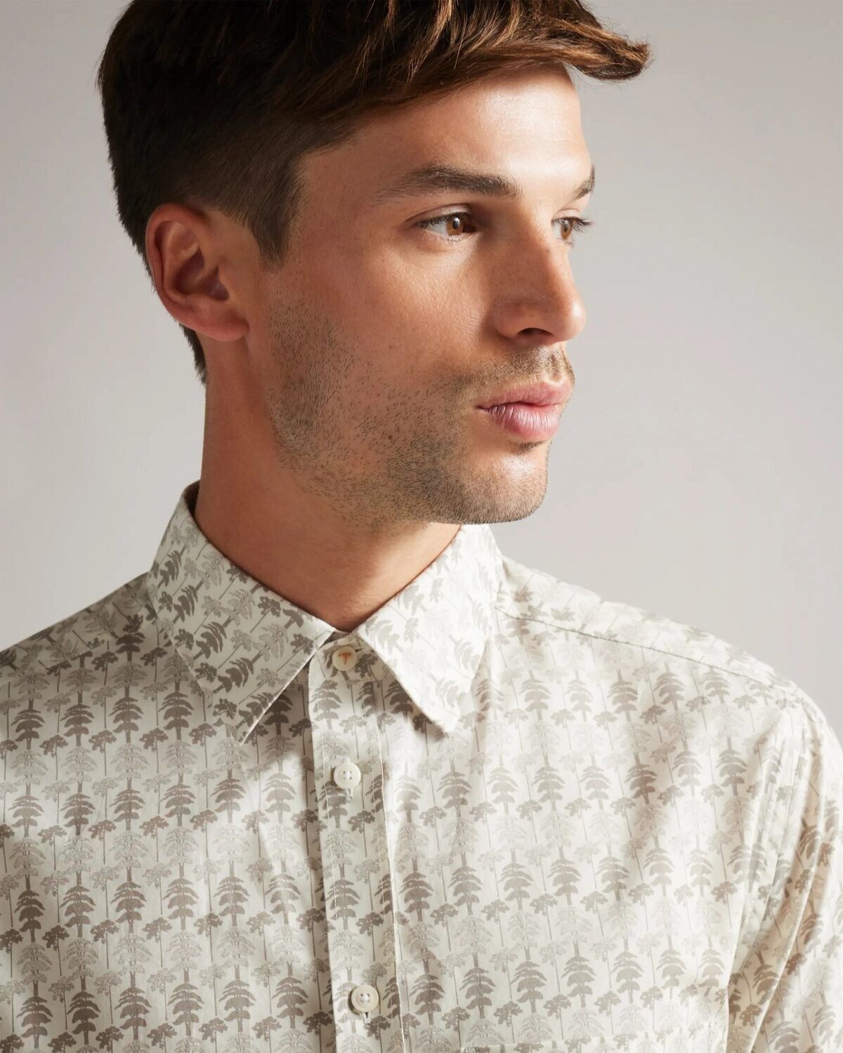 Ted Baker Ted Baker London Temple Tree Print Button Shirt ( 5 ) Size US XL / EU 56 / 4 - 2 Thumbnail