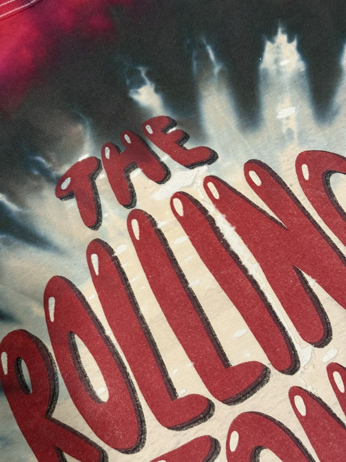 The Rolling Stones 1991 GRAIL Tie Dye Rolling Stones Tee Size US L / EU 52-54 / 3 - 5 Thumbnail