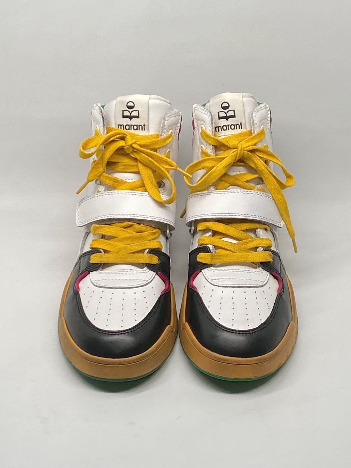Isabel Marant Isabel Marant Distressed High Top Leather Sneakers size 6.5 Size US 6.5 / IT 36.5 - 5 Thumbnail