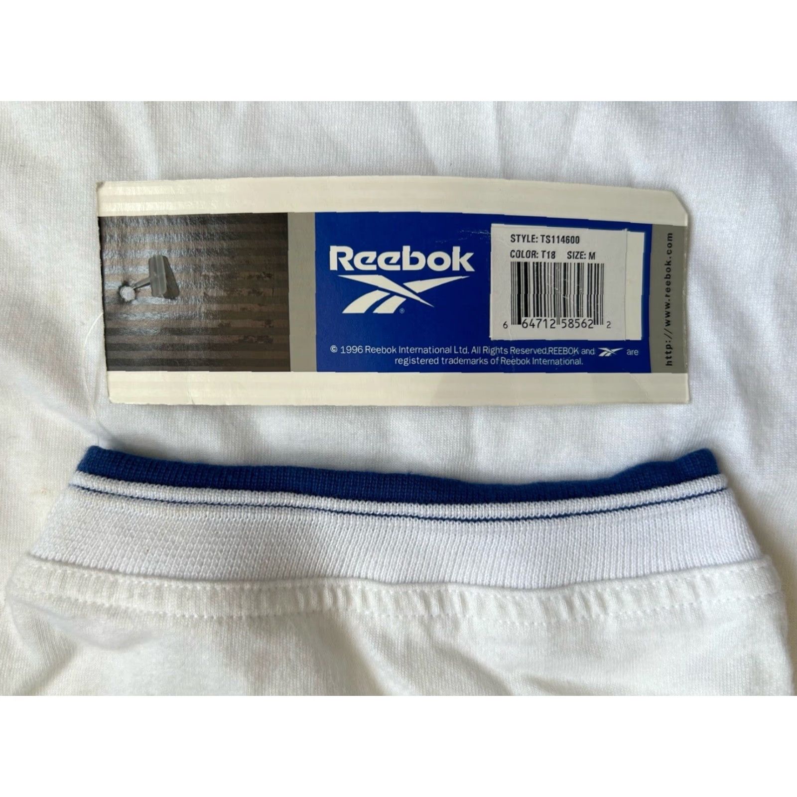 Reebok VINTAGE Reebok Polo Shirt Mens M White 90s 1996 Deadstock NWT 100% Cotton Polo Shirt Mens Size US M / EU 48-50 / 2 - 3 Thumbnail