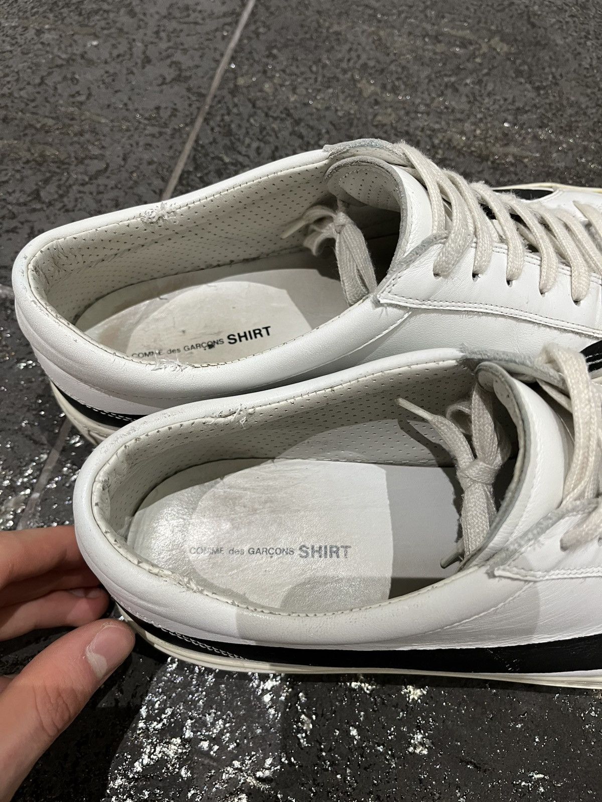 Comme des Garcons Comme des Garcons x Eric Schedin stripe sneakers Size US 11 / EU 44 - 4 Thumbnail