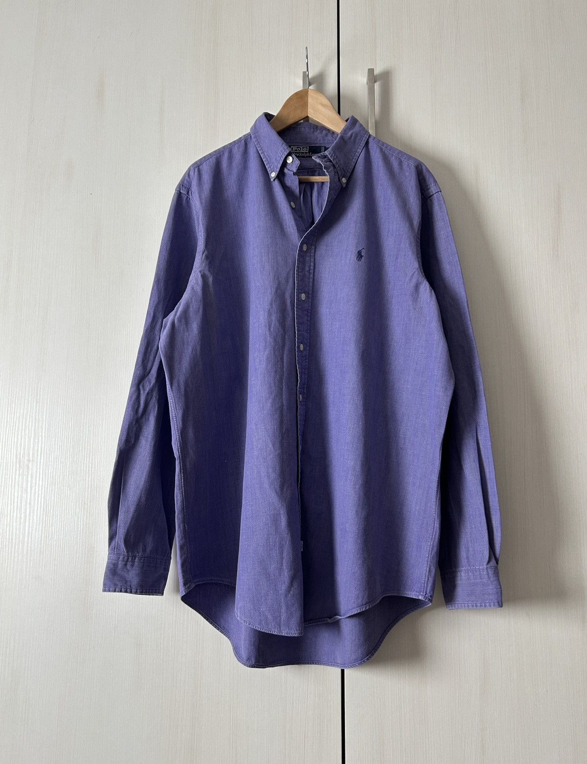 Polo Ralph Lauren Vintage Polo Ralph Lauren purple button-shirts mens Size US XL / EU 56 / 4 - 1 Thumbnail
