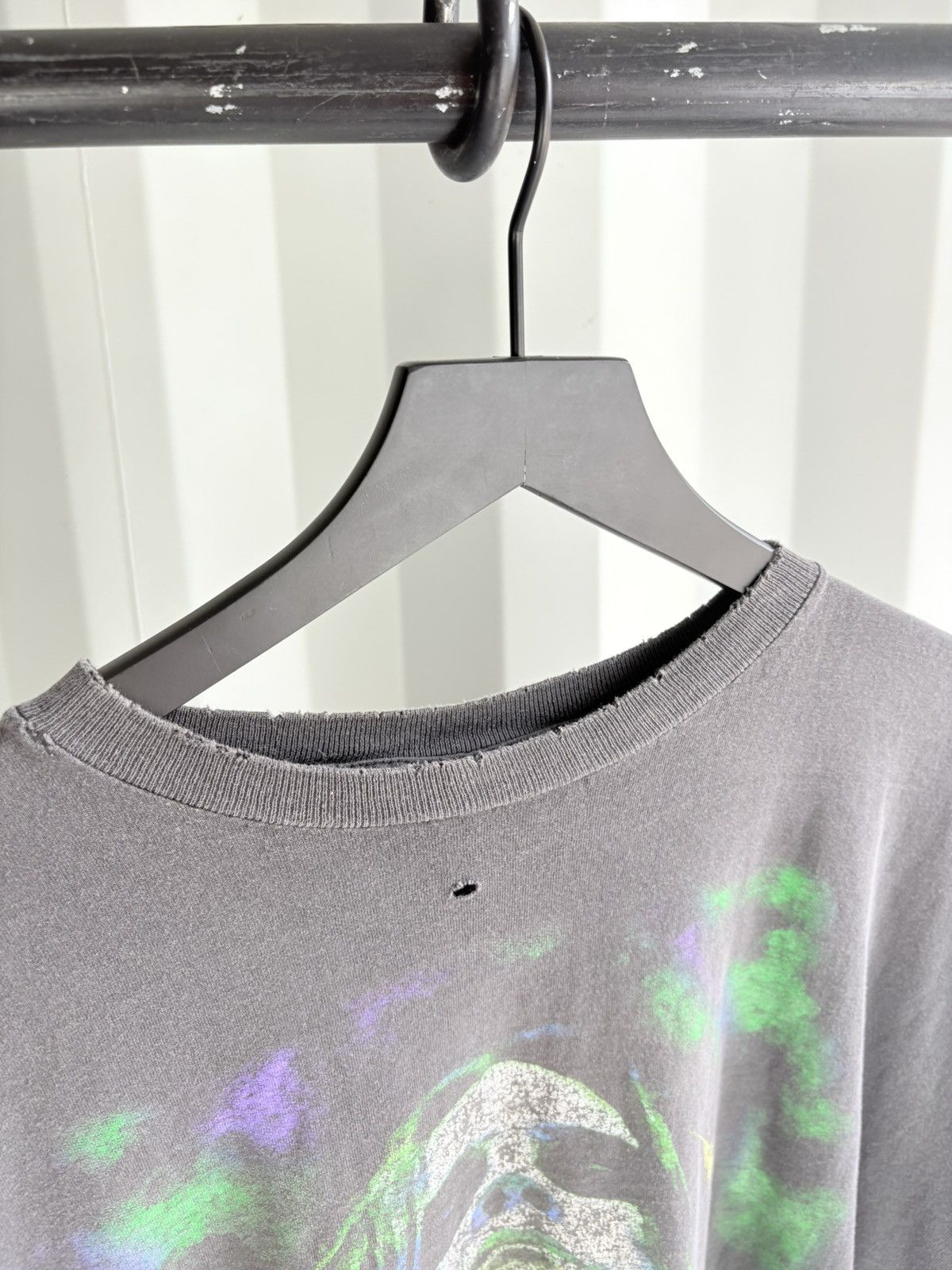 Vintage Thrashed Ozzy Osbourne Faded Distressed Shirt GRUNGE Band Size US XL / EU 56 / 4 - 4 Thumbnail