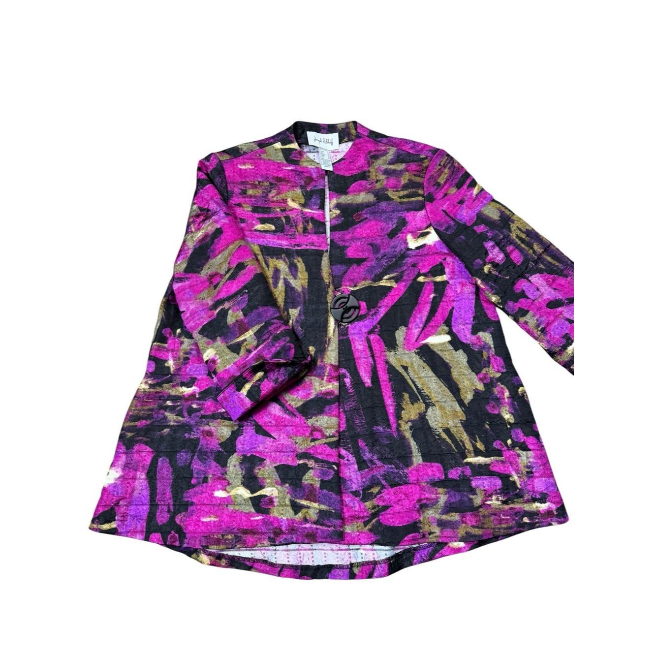 Joseph Ribkoff Joseph Ribkoff Abstract Print Trapeze Jacket Size 8 Size M / US 6-8 / IT 42-44 - 4 Thumbnail