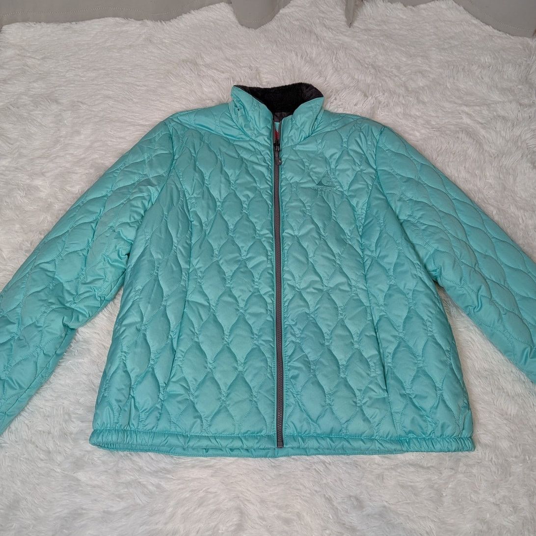 Other Gerry Puffer Jacket Blue Green Seafoam with Gray Trim XL Size XL / US 12-14 / IT 48-50 - 20 Thumbnail