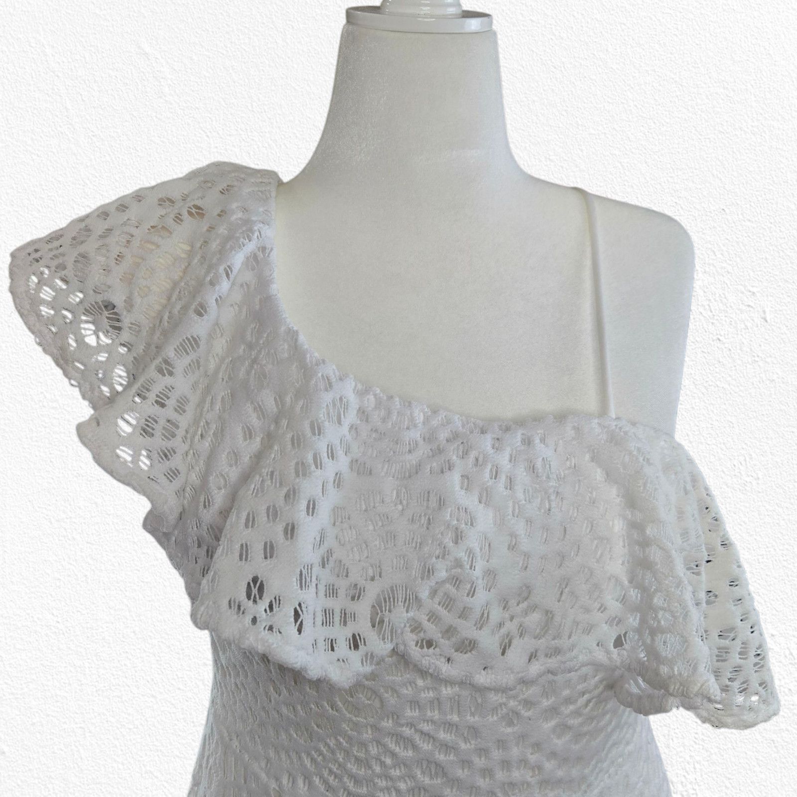Lilly Pulitzer Lilly Pulitzer Callisto One Shoulder White Dress Size 12 Size XL / US 12-14 / IT 48-50 - 8 Thumbnail