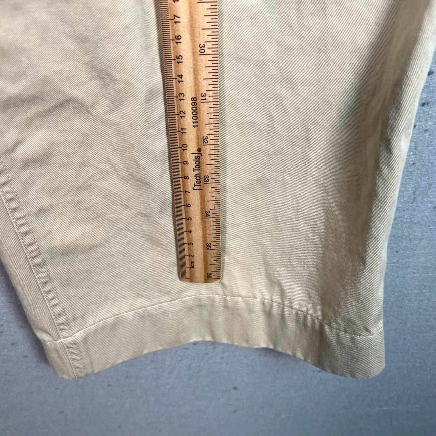 Ralph Lauren Ralph Lauren Womens Beige Cotton Wide Leg Pants Size 8 Chino Casual Size 30" / US 8 / IT 44 - 6 Thumbnail