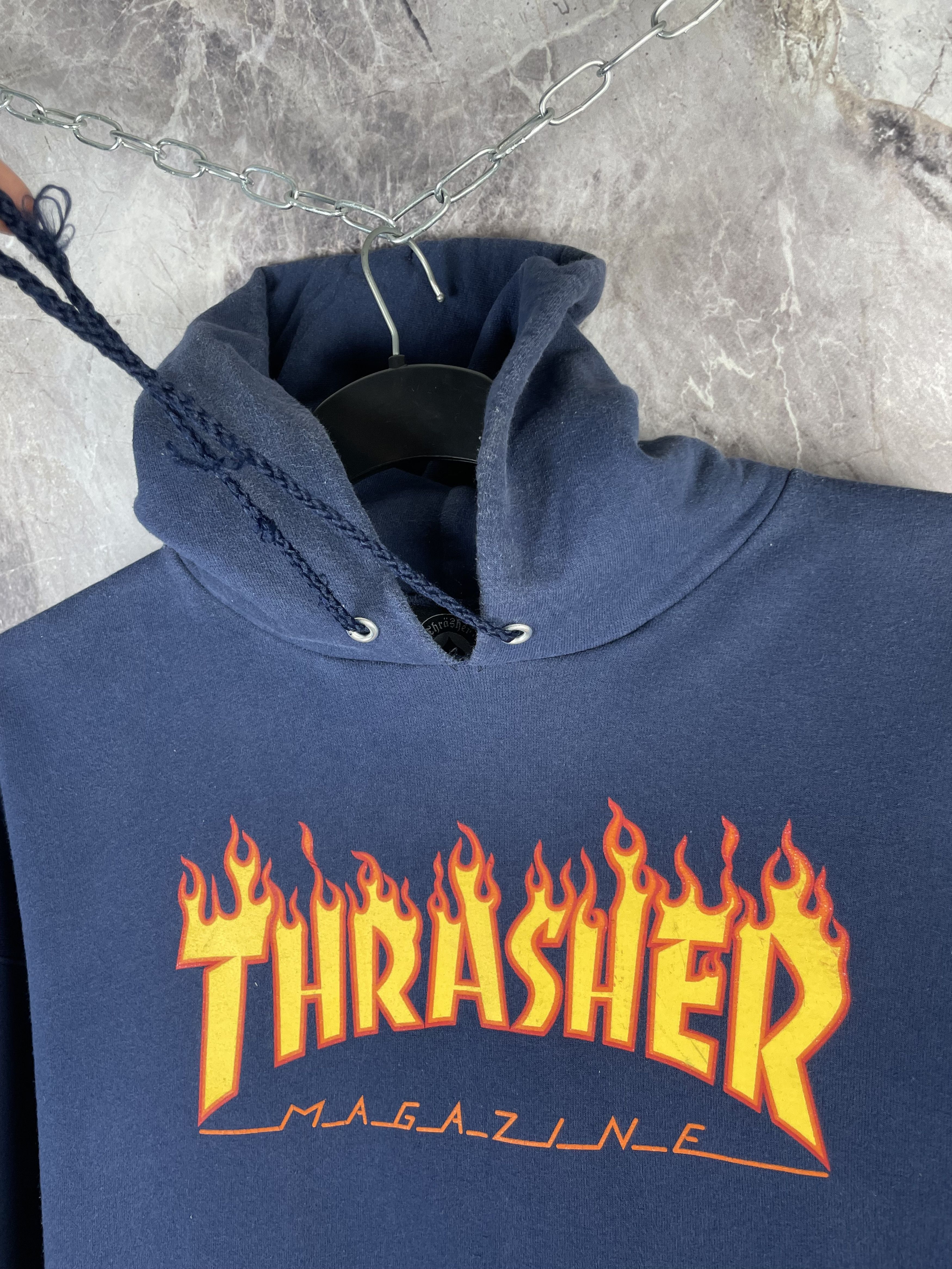 Thrasher Vintage Thrasher Magazine Flame Graphic Hoodie Size US XL / EU 56 / 4 - 3 Thumbnail