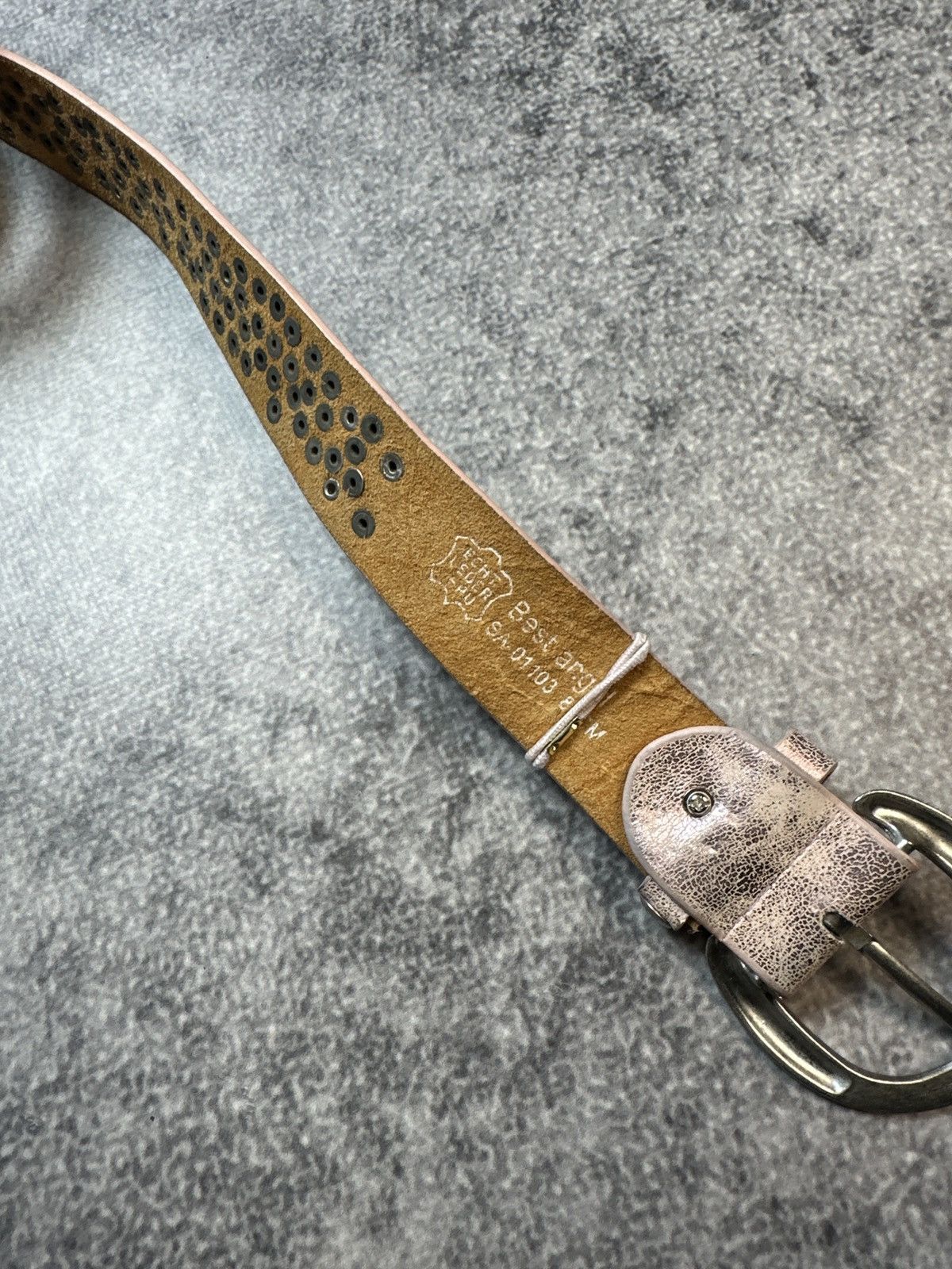 Other Y2K Leather Pink Belts Streetwear Opium Style Rare USA Alt Size ONE SIZE - 3 Thumbnail