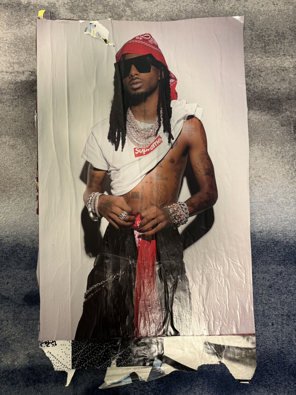 Supreme Playboi Carti Supreme Poster 2025 (Original) Rare Collectors Size ONE SIZE - 9 Thumbnail