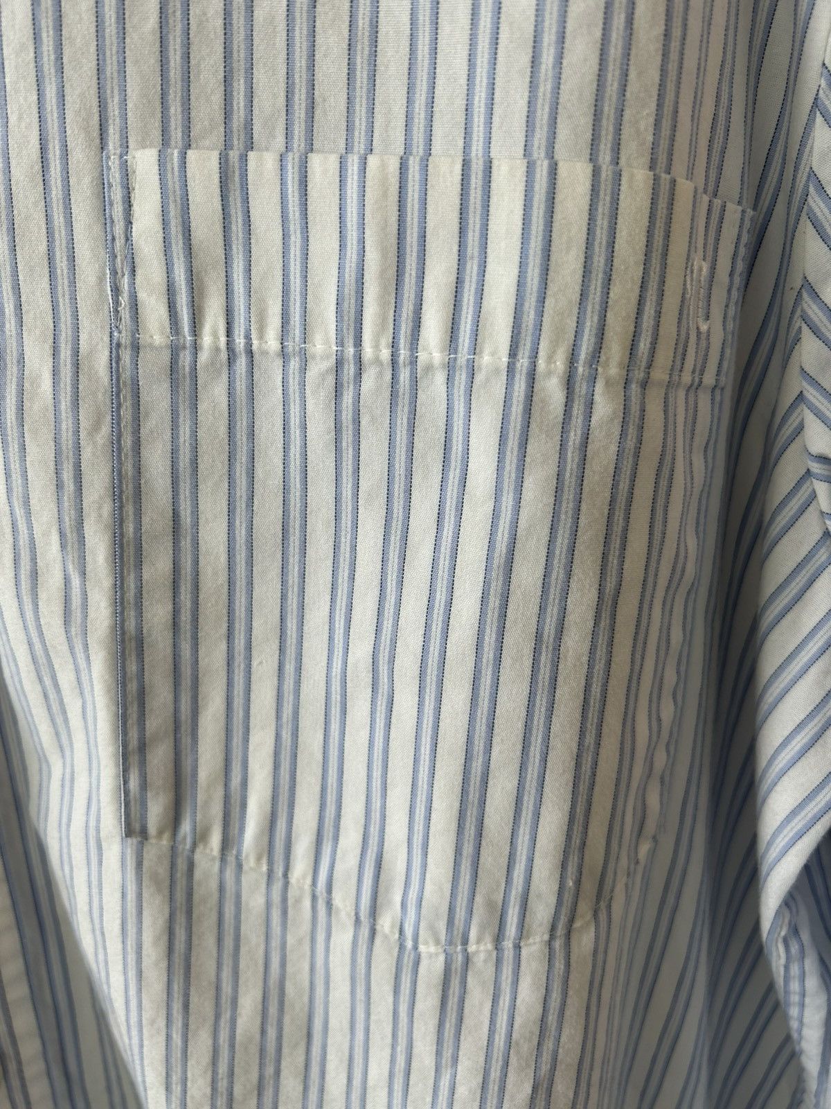Nanushka Nanushka Blue & White Striped Button-Up Shirt – Size Large Size US L / EU 52-54 / 3 - 5 Thumbnail