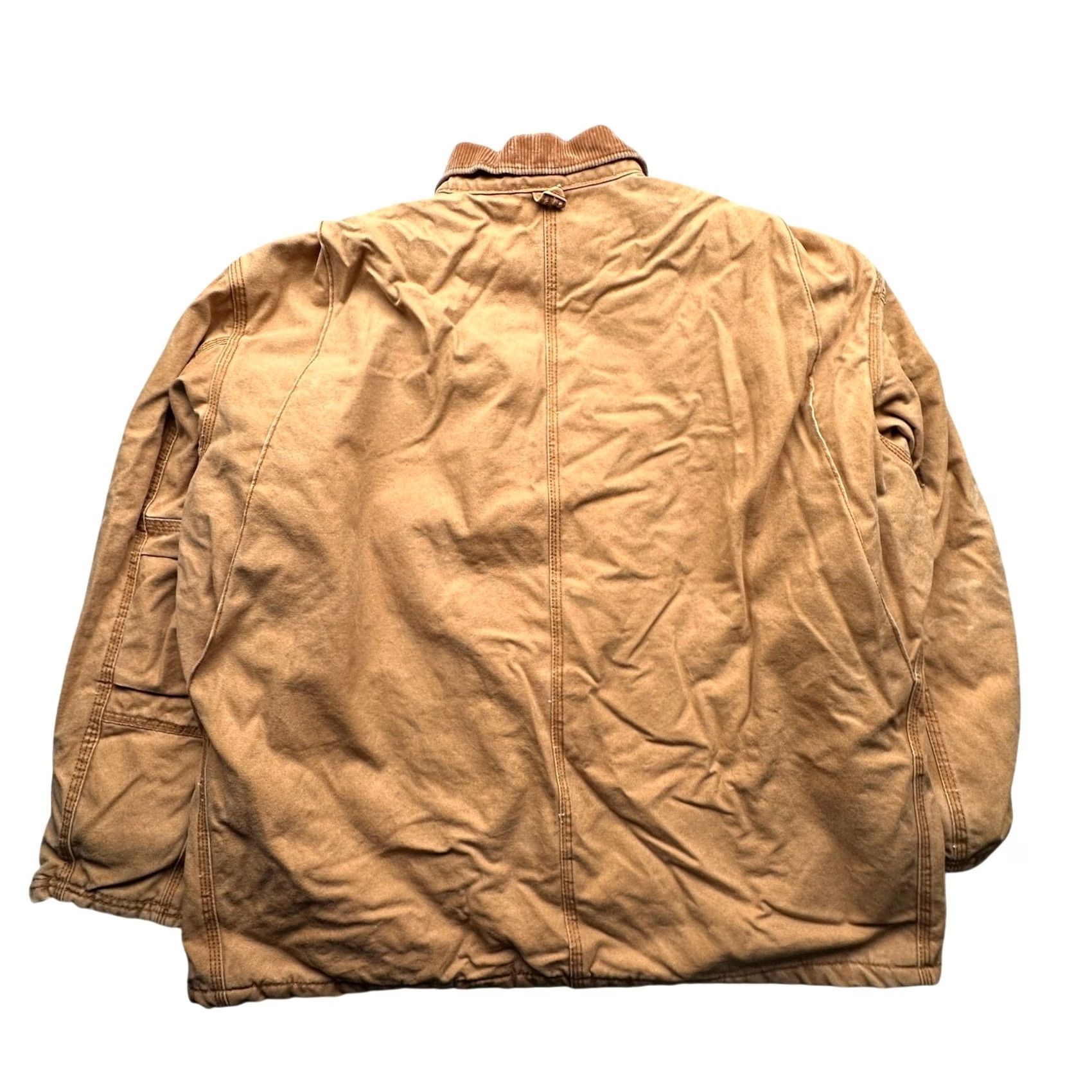 Vintage VINTAGE Big Smith Duck Canvas Lined Hooded Work Jacket Mens 2XL Chore Coat Brown Size US XXL / EU 58 / 5 - 2 Thumbnail