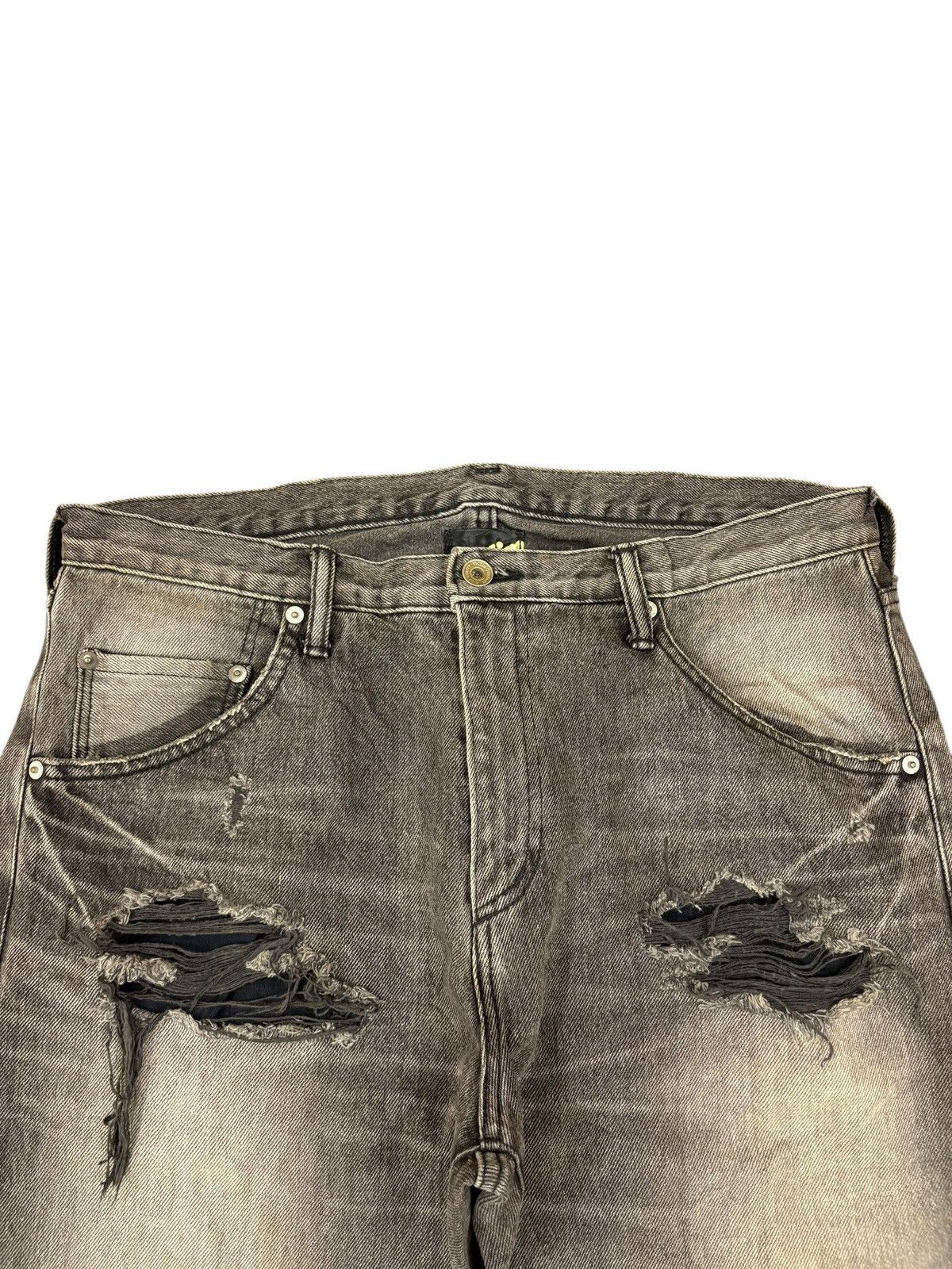 Japanese Brand Vintage Japanese Brand Rusty Wash Distressed Flare Jeans Size US 34 / EU 50 - 4 Thumbnail
