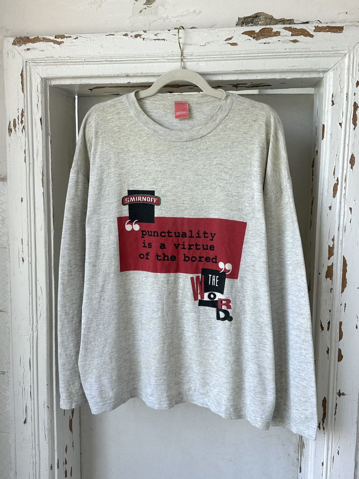 Vintage Vintage Smirnoff Printed Long Sleeve Size US XL / EU 56 / 4 - 1 Thumbnail