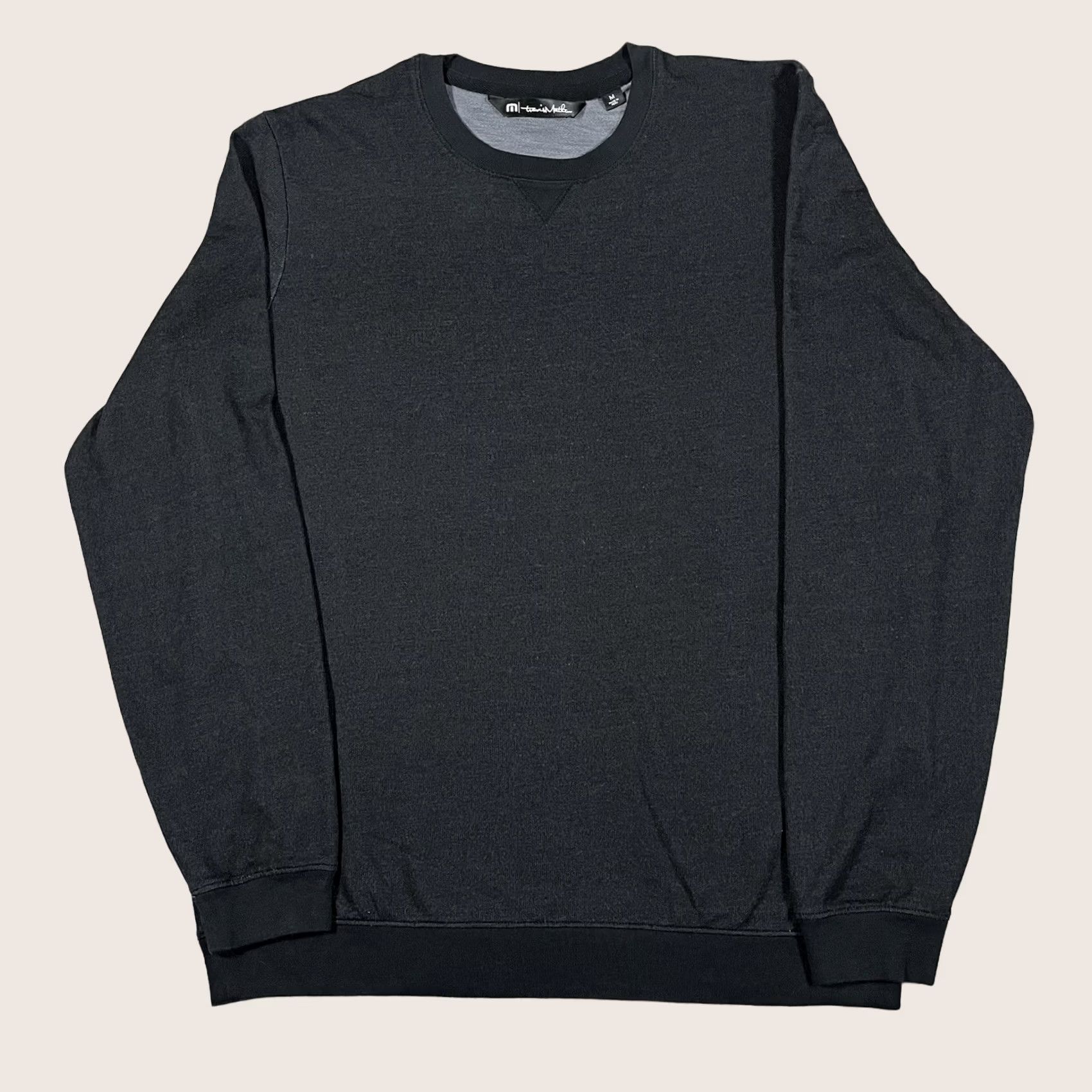 TravisMathew Travis Mathew Sweatshirt Mens M Crewneck Golf Pullover Stretch Soft Black Logo Size US M / EU 48-50 / 2 - 1 Thumbnail