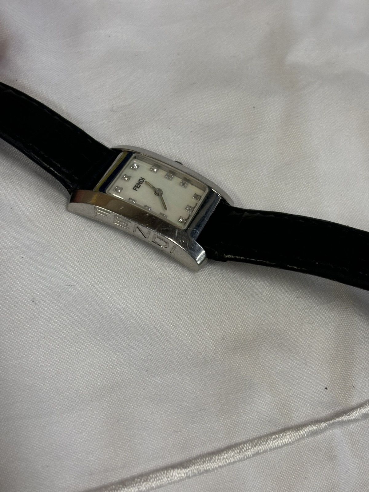 Fendi Fendi 078-7000L-294 Silver Tone white MOP Diamond Dial Women Size ONE SIZE - 10 Thumbnail