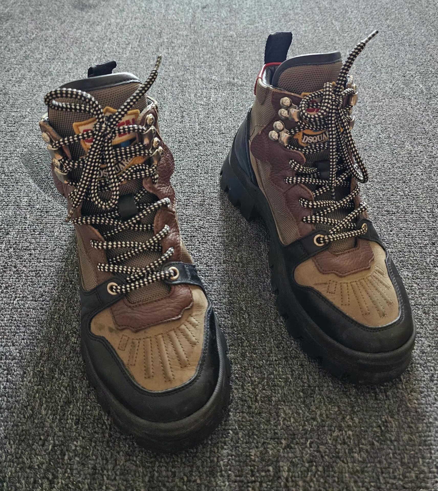 Dsquared2 Brown High-Top Hiking Boots Size 7 Size US 7 / EU 40 - 1 Thumbnail