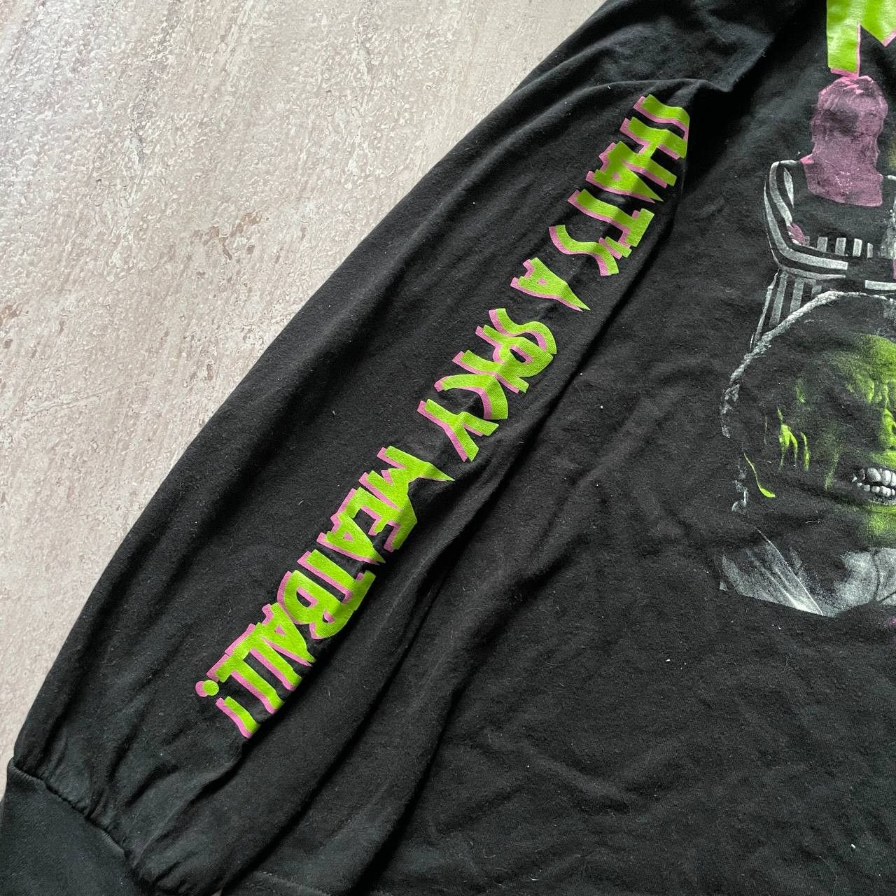 Vintage VINTAGE 90S RARE THE MASK ICONIC MOVIE COMEDY LONG SLEEVE Size US XXL / EU 58 / 5 - 6 Thumbnail
