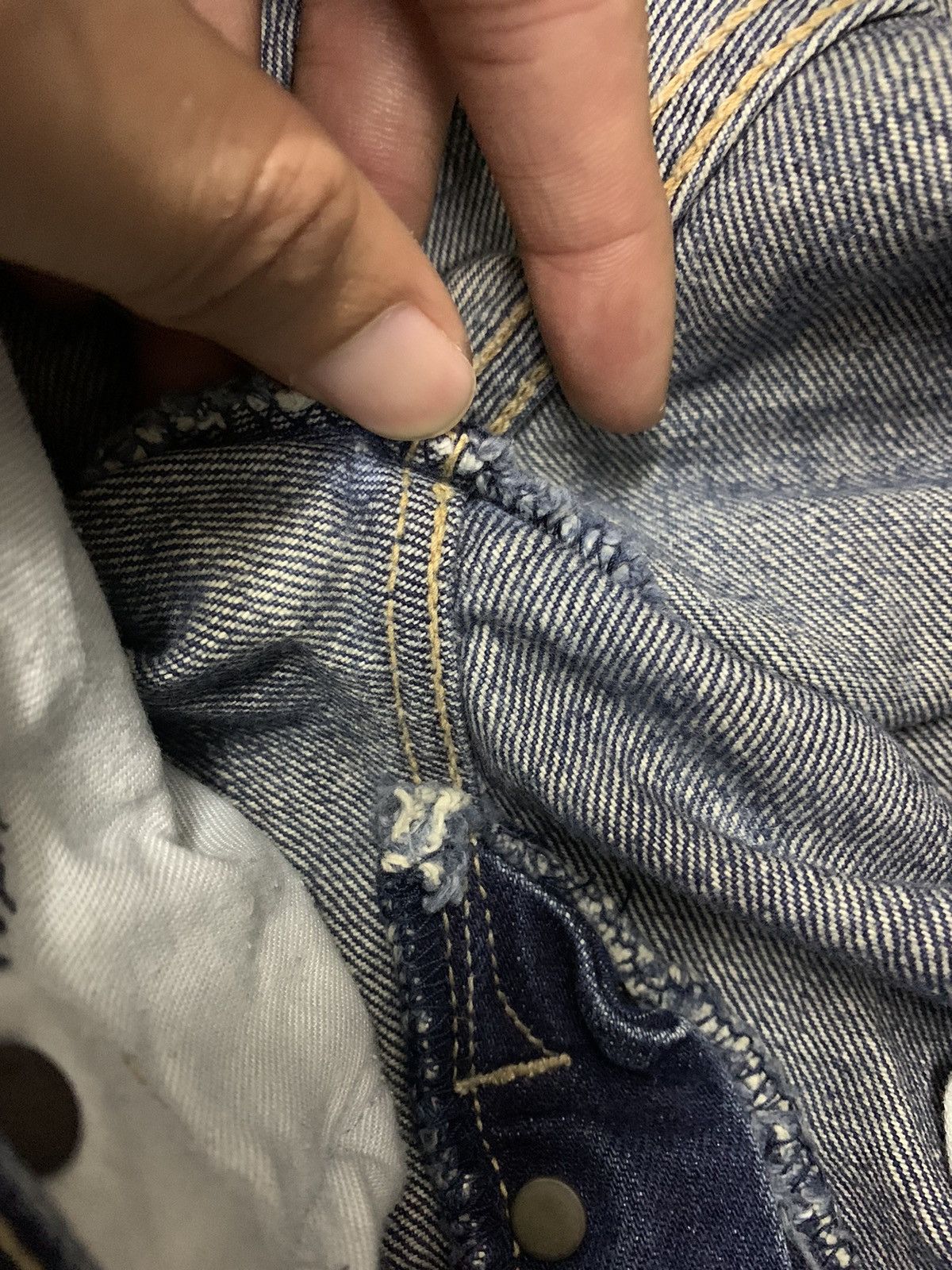 Japanese Brand KURO Selvedge Graphite Denim Size US 32 / EU 48 - 13 Thumbnail