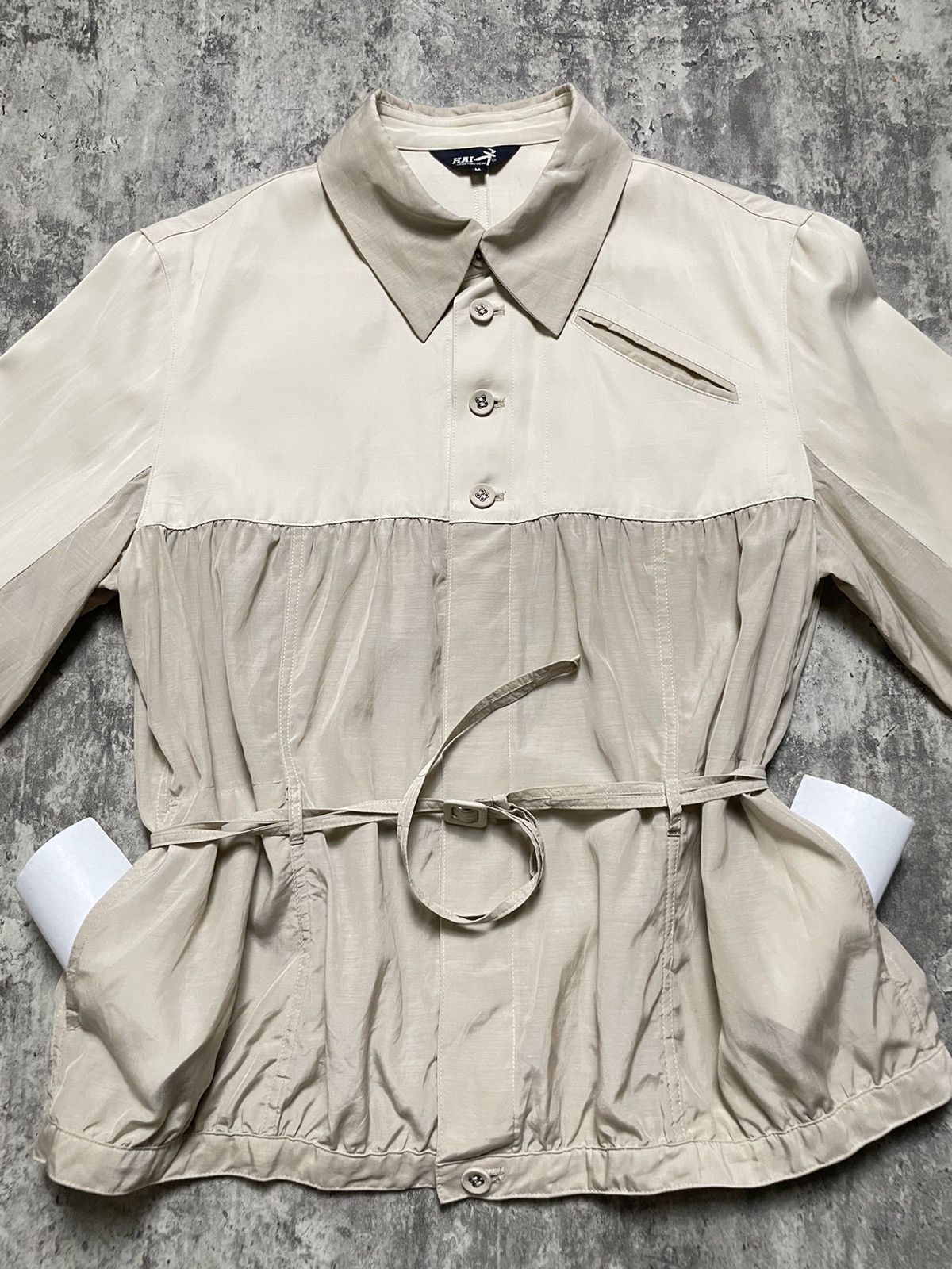Hai Sporting Gear × Issey Miyake × Japanese Brand Hai Sporting Gear Button Up With Laces Size M / US 6-8 / IT 42-44 - 1 Thumbnail