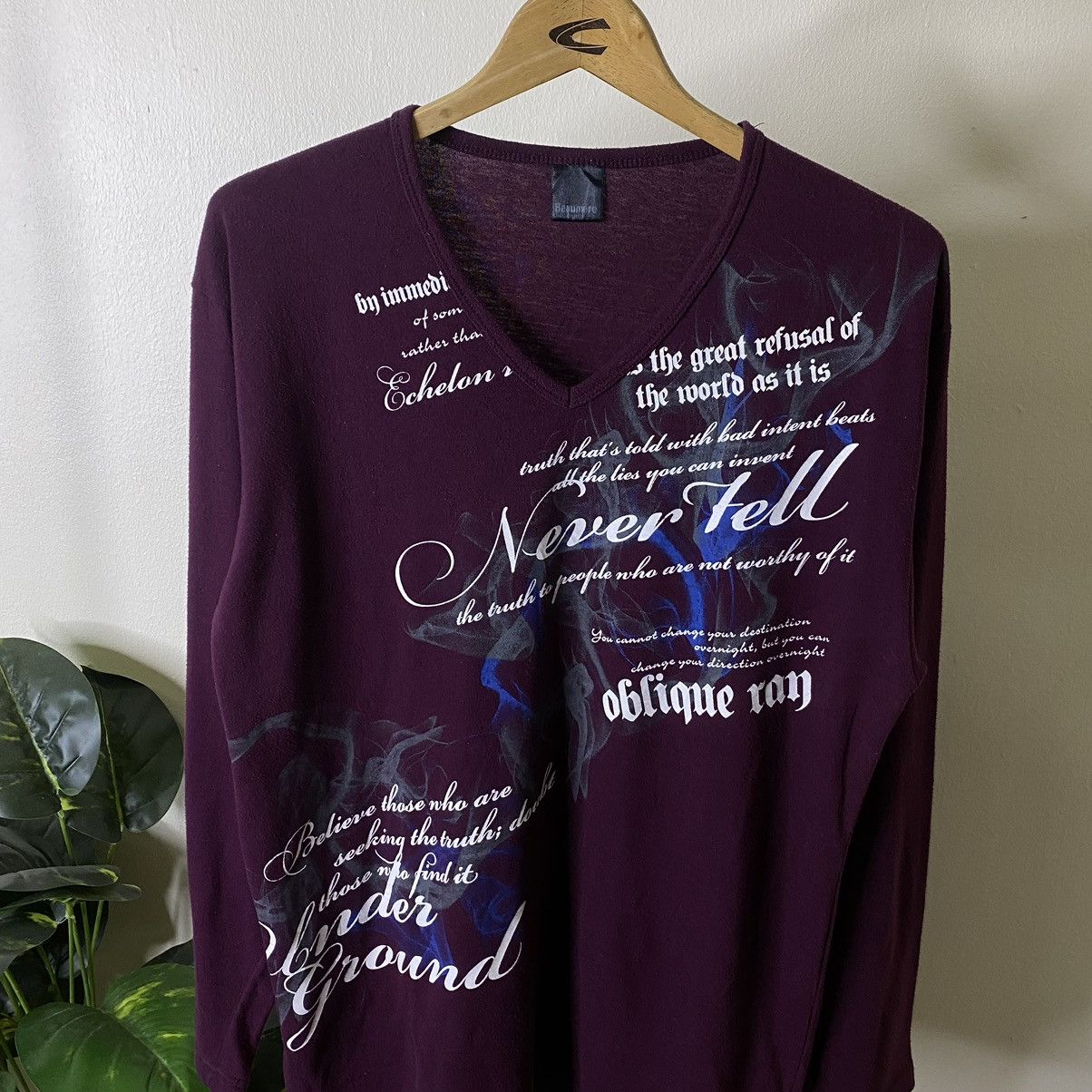 If Six Was Nine × Japanese Brand × Seditionaries Beaumere Seditionaries Poem Cyber Gothic Punk LS Tee Size US M / EU 48-50 / 2 - 2 Thumbnail