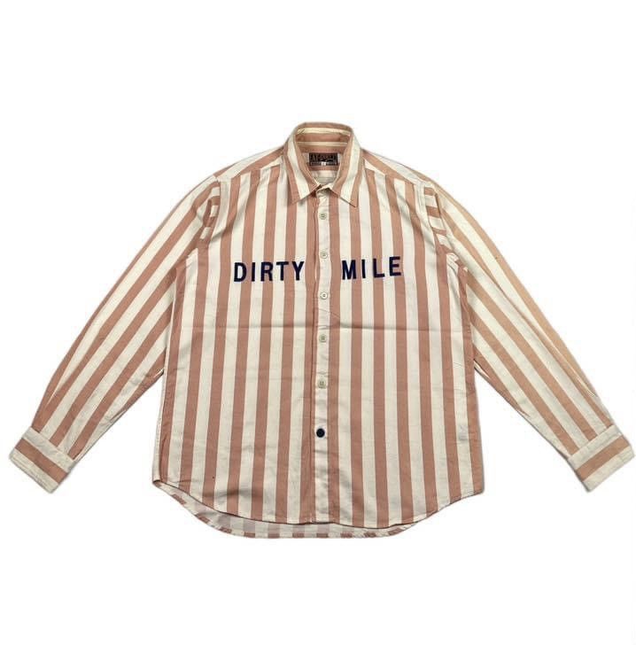 Japanese Brand At-dirty striped shirt Size US L / EU 52-54 / 3 - 1 Thumbnail