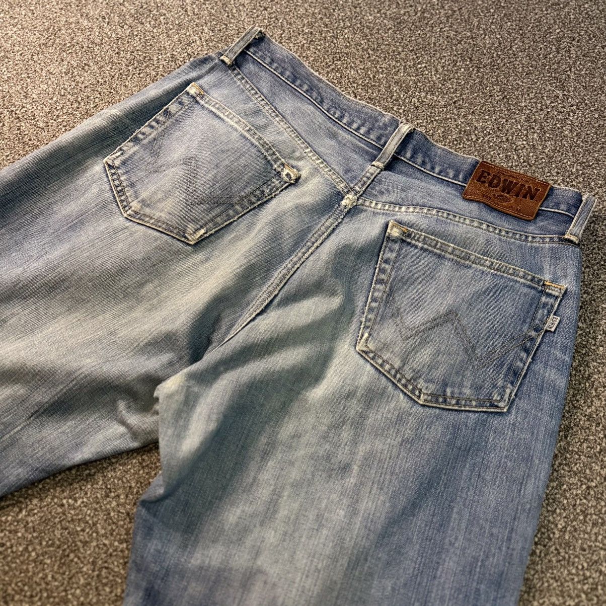 14th Addiction Vintage Japanese Edwin 404 Distressed Aging Faded Denim W34 Size US 34 / EU 50 - 8 Thumbnail