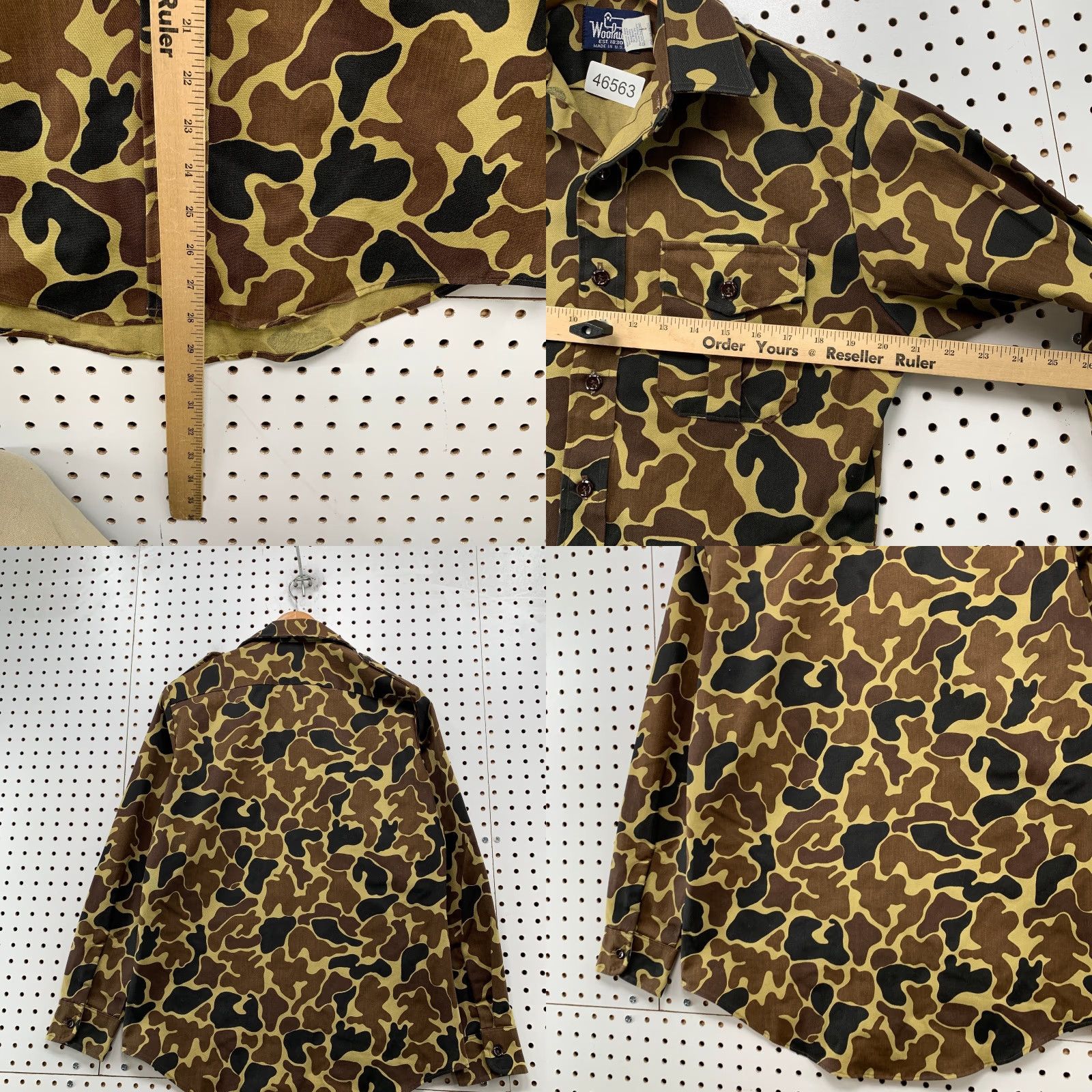 Vintage VINTAGE Woolrich Duck Camo Button Shirt Mens Small Camouflage 60s 70s Made USA Size US S / EU 44-46 / 1 - 9 Thumbnail