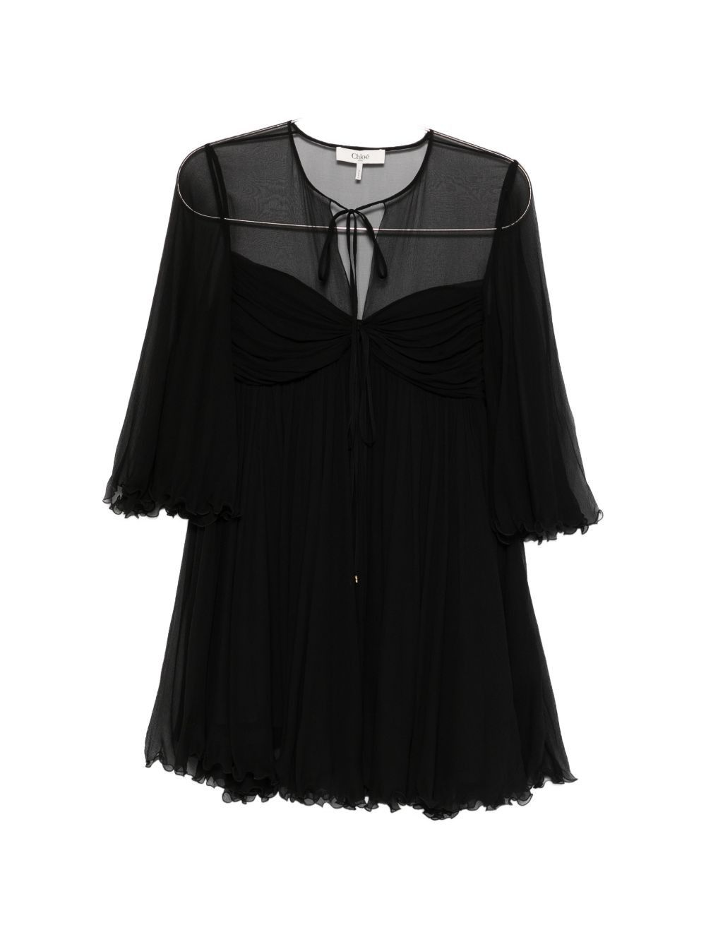 Chloe SILK MINI DRESS Size XS / US 0-2 / IT 36-38 - 1 Thumbnail
