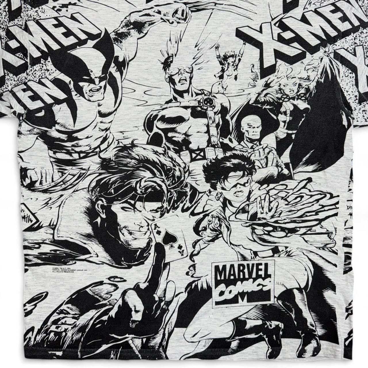 Marvel Comics Vintage XMen 1993 Marvel All Over Print Mega T-Shirt Size XL Size US XL / EU 56 / 4 - 6 Thumbnail
