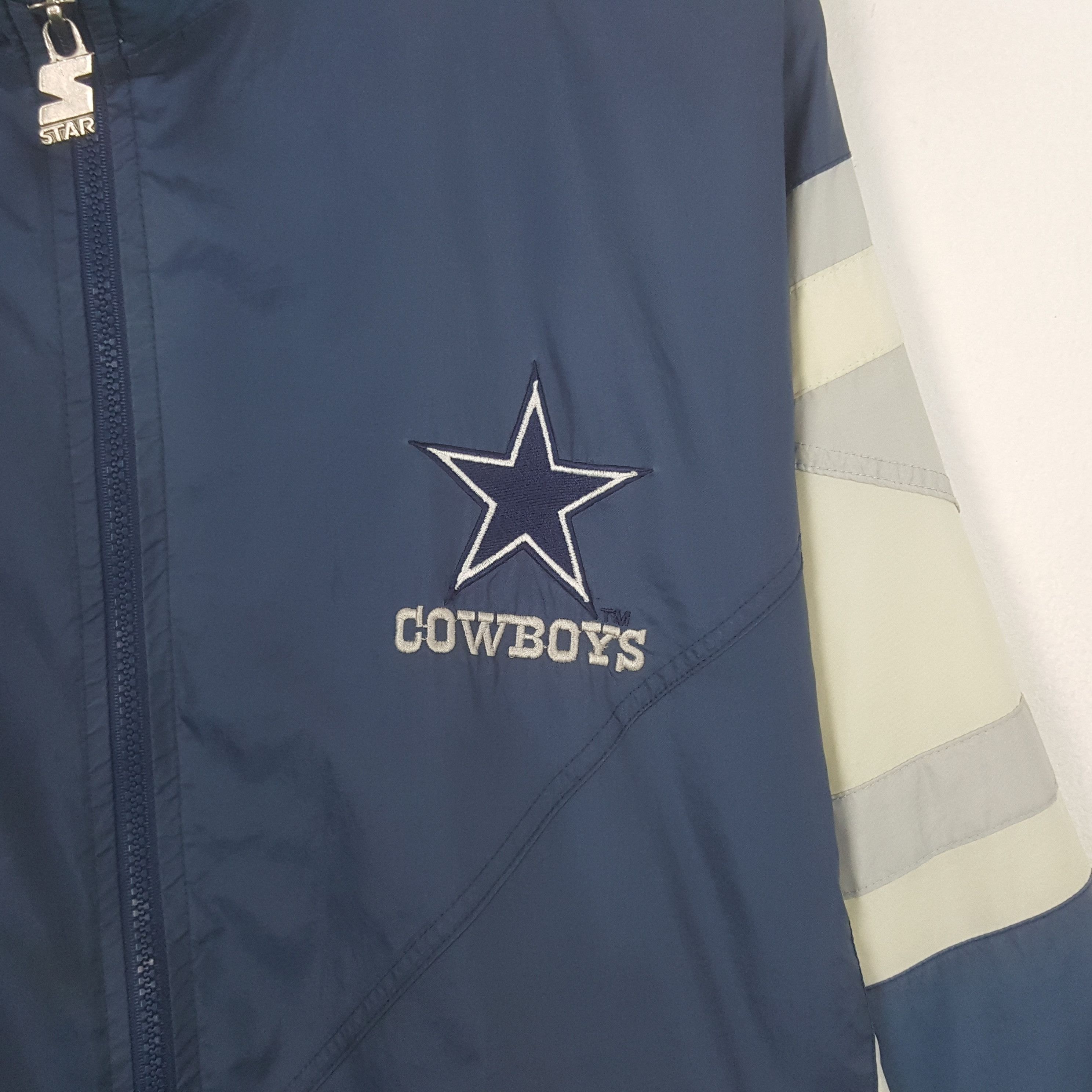 Starter Vintage Cowboys NFL Starter Windbreaker Jacket Size US L / EU 52-54 / 3 - 4 Thumbnail