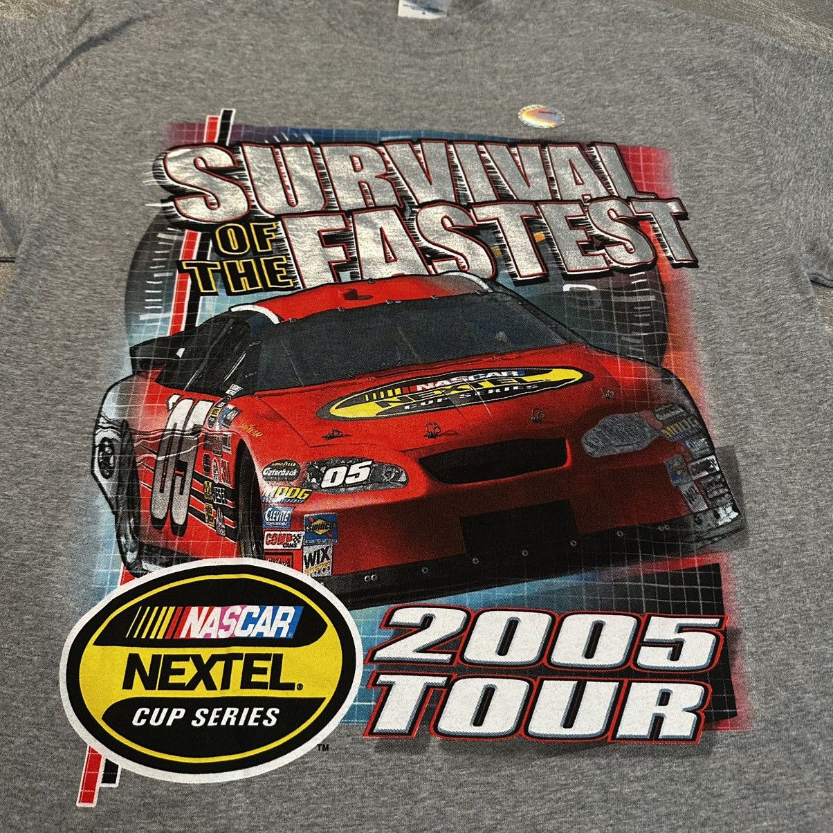 NASCAR × Vintage VTG NASCAR T Shirt 2005 Tour Survival Of Fastest Racing Size US M / EU 48-50 / 2 - 2 Thumbnail